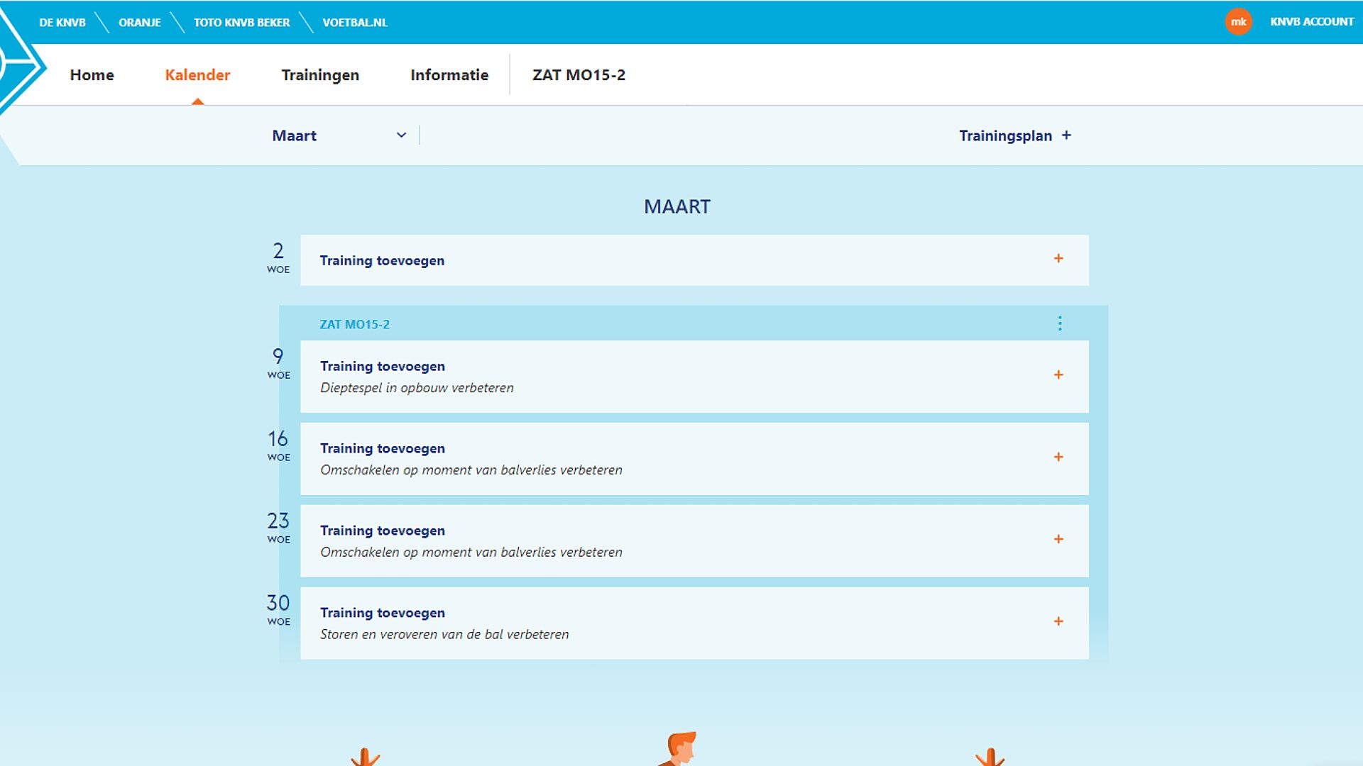 Zelf trainingsplan maken