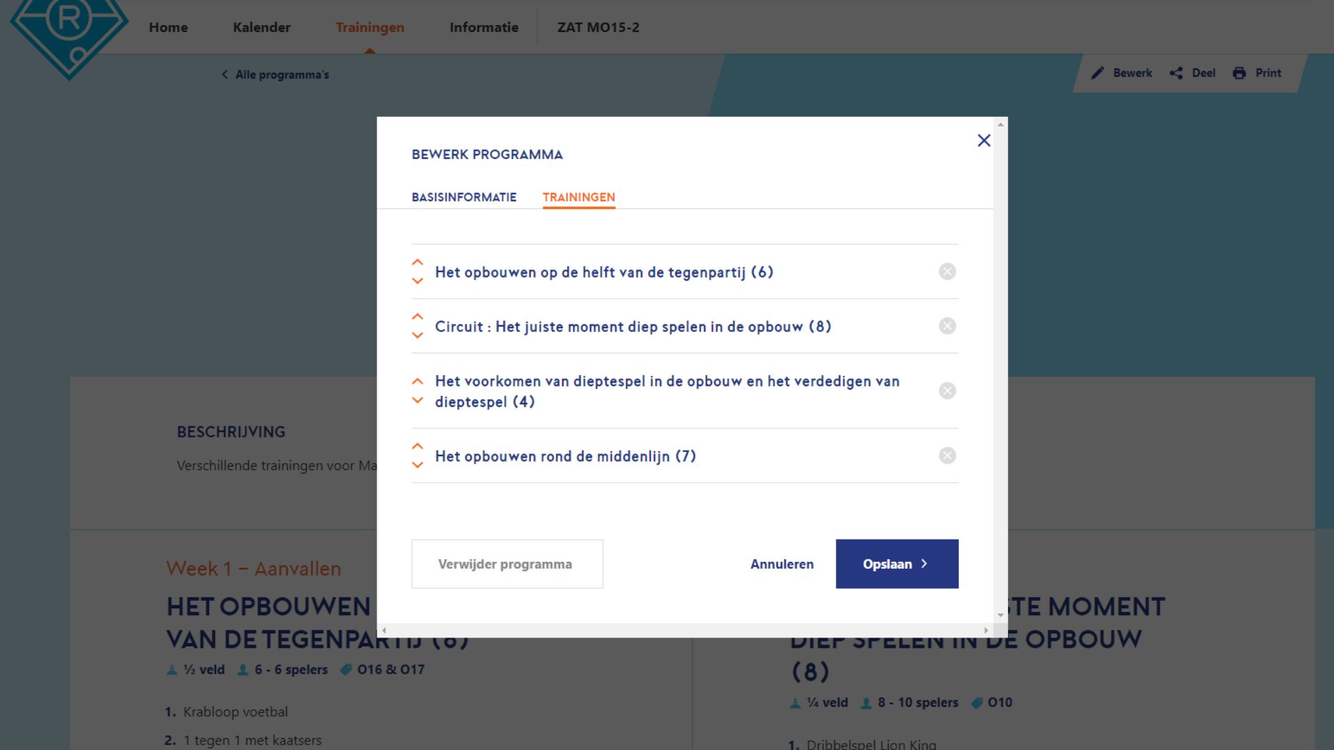 Programma's terugvinden op Rinus