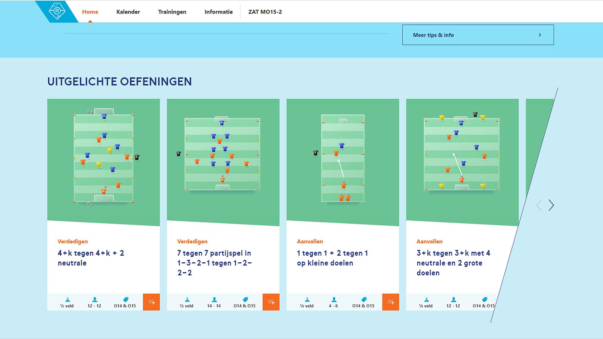 Uitgelichte oefeningen op Rinus