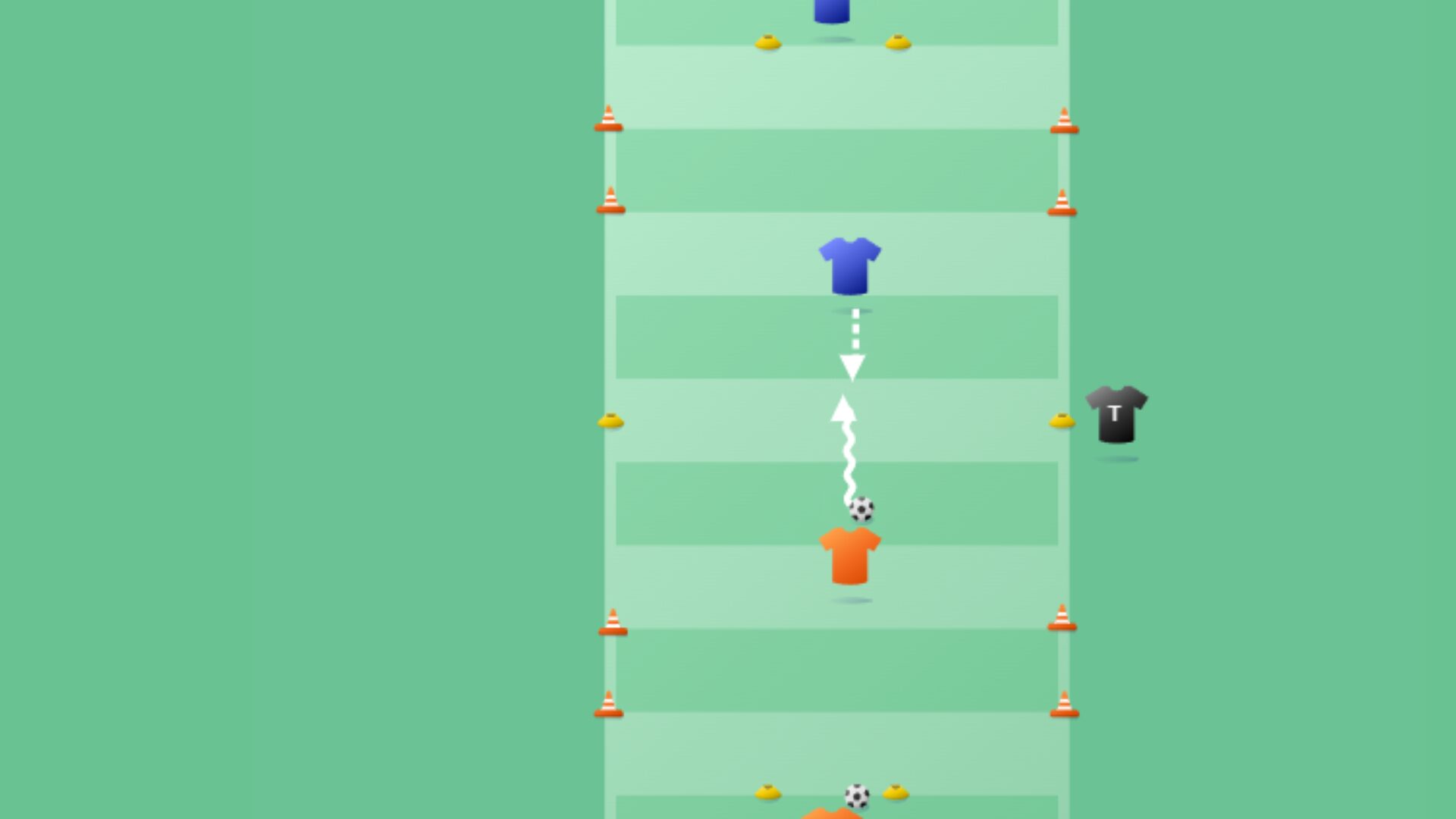 1 tegen 1 lijnvoetbal