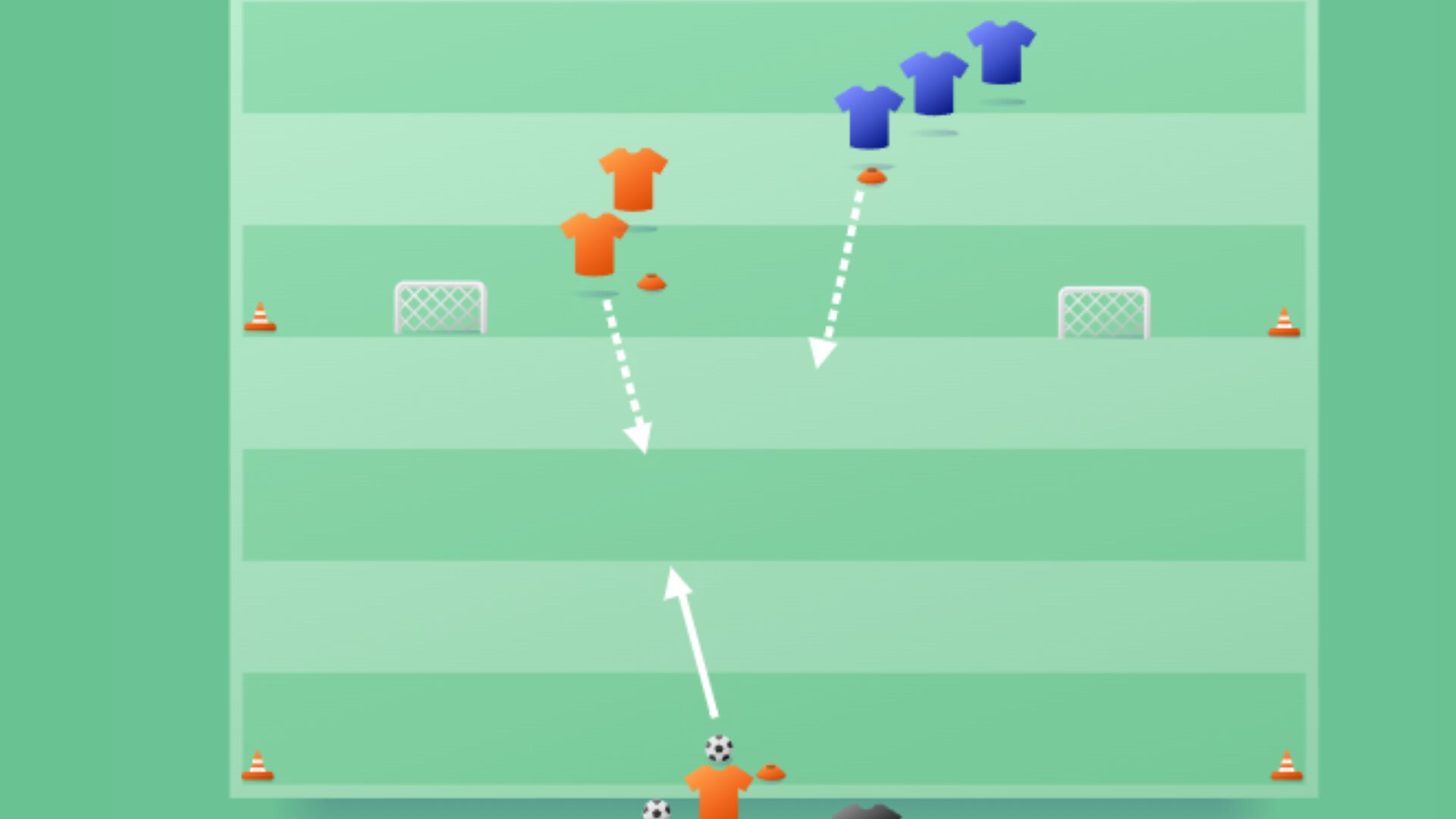 1 tegen 1 van achteren