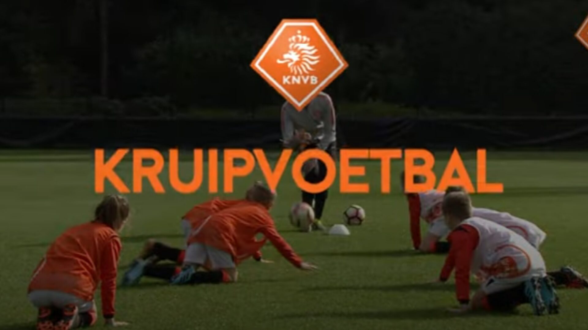 Voetbaloefening Kruipvoetbal