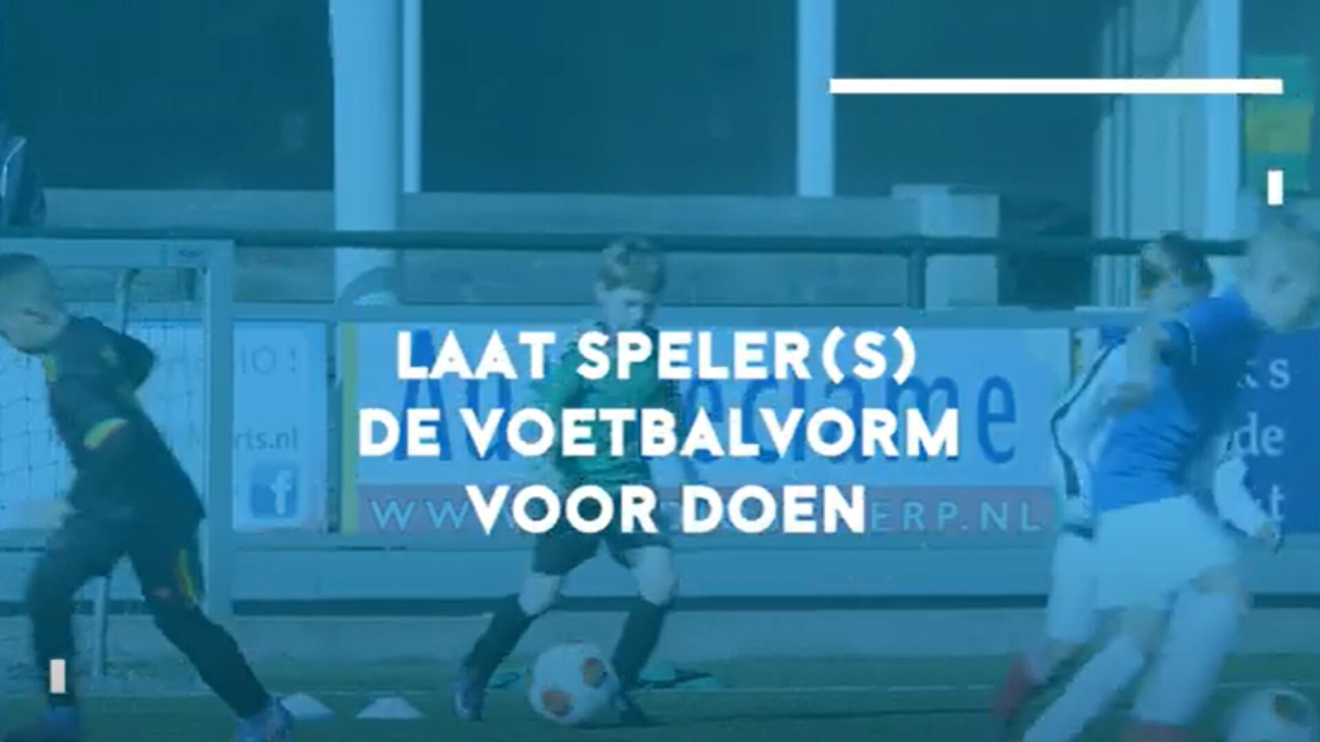 Trainerstip spelers voetbalvorm voordoen