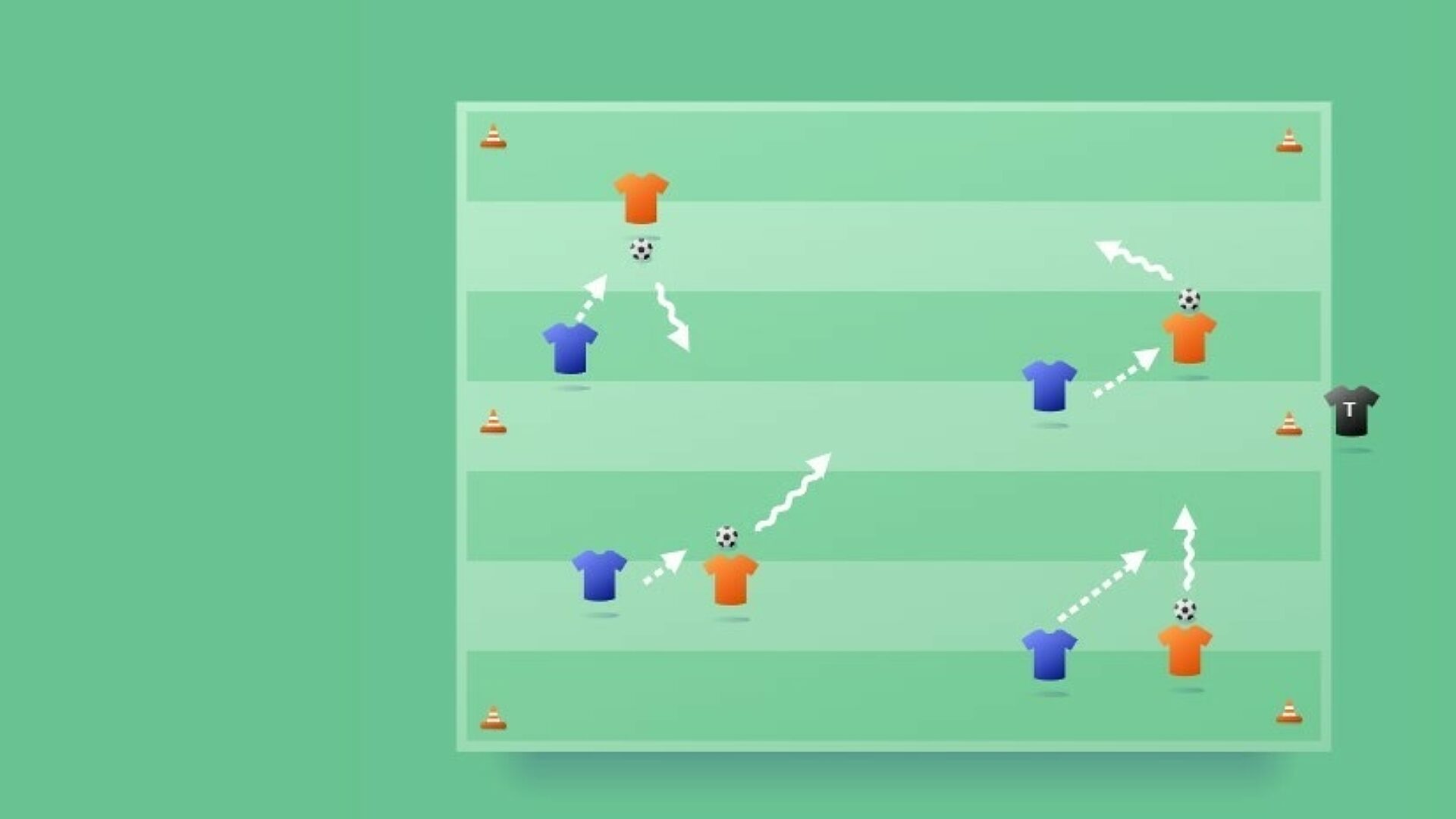 Dribbelkampioen 4 verdedigers afb