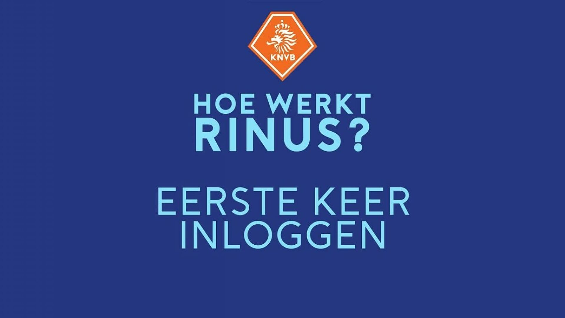 Inloggen op Rinus video