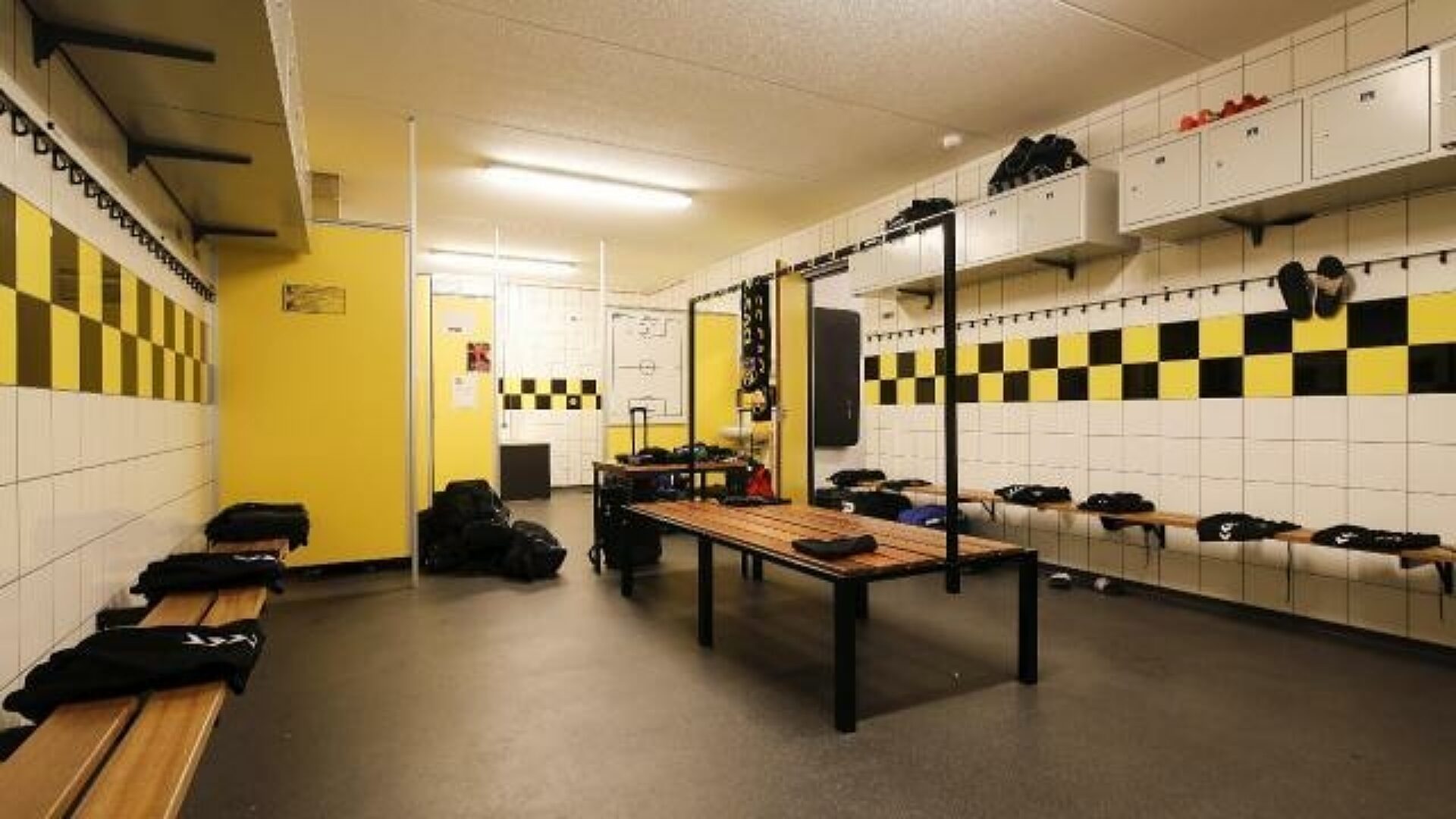 Voetbal kleedkamer