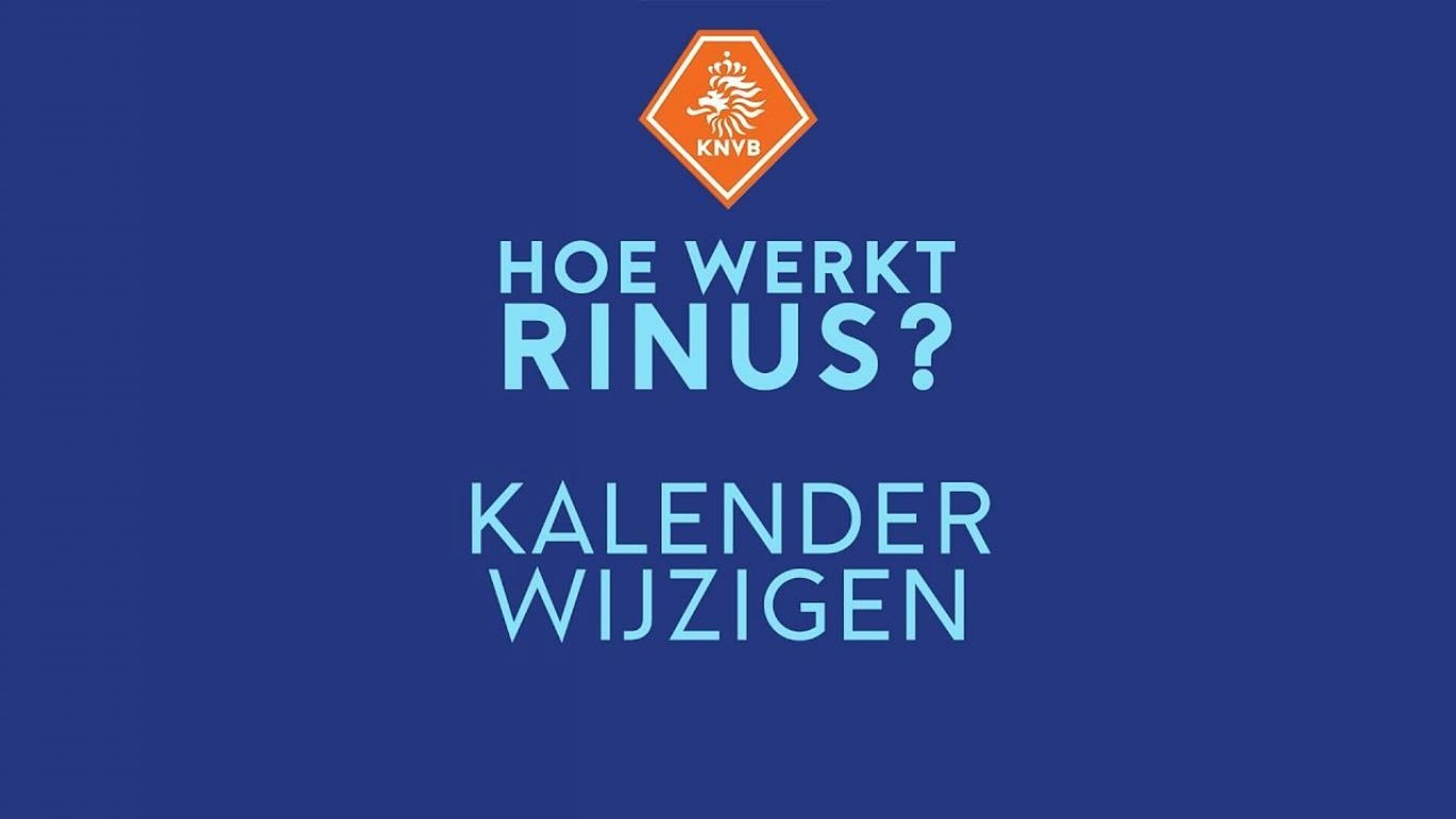 De kalender aanpassen