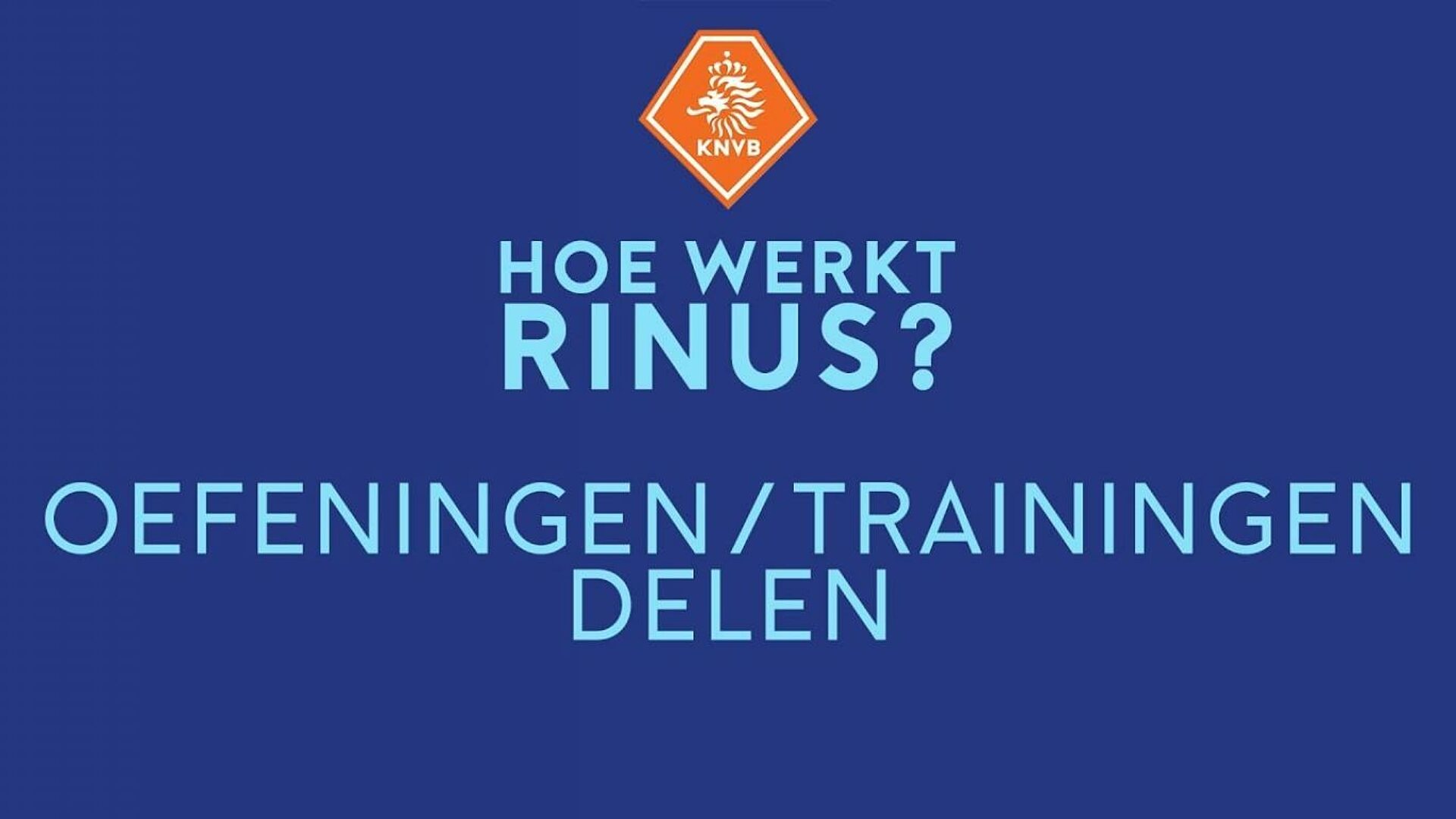 Oefeningen en trainingen delen op rinus